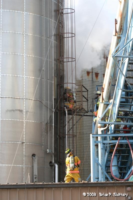 grain silo fire